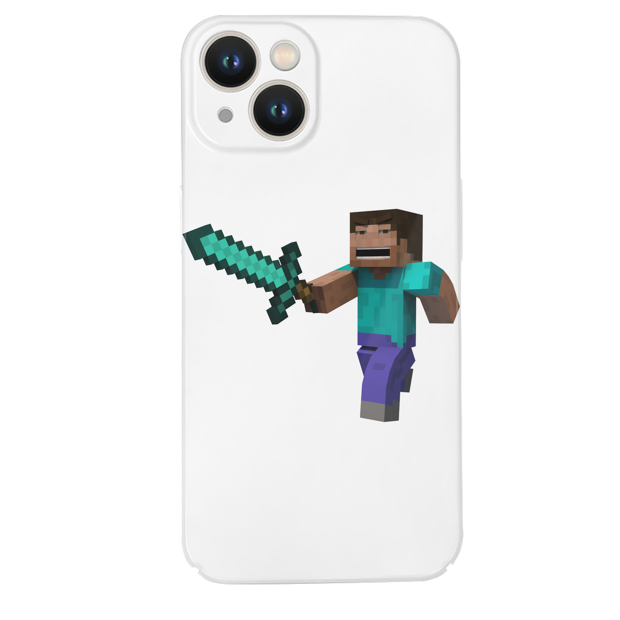 （画像用） マインクラフト ブロックの世界 Minecraft MC Block world 【iPhone 14シリーズ対応】ハードケース